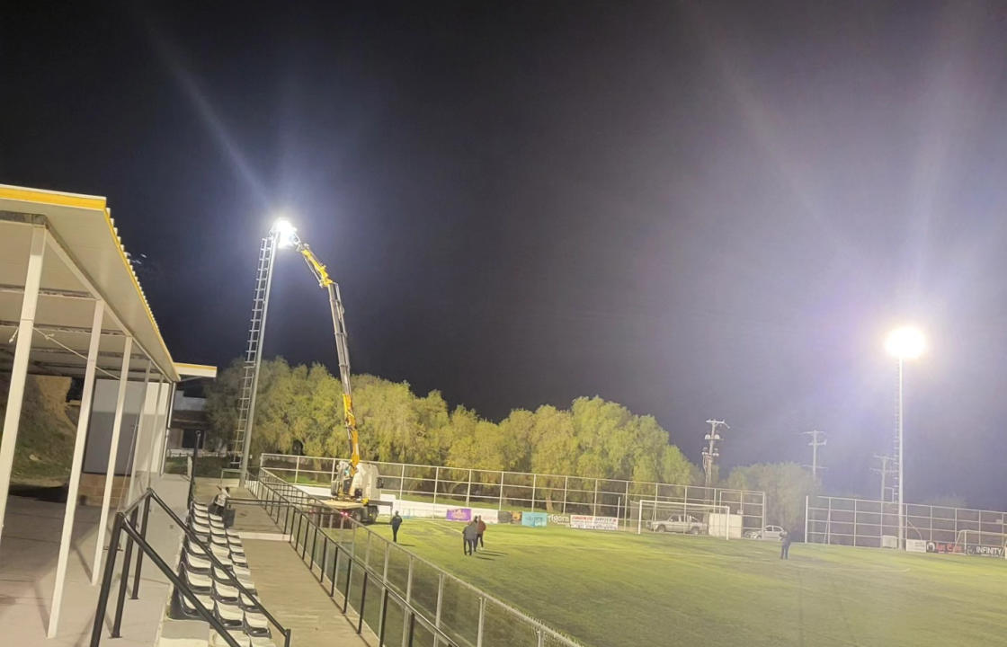 Δ. Γιαννούλη: Παραδώσαμε χθες φωταγωγημένο το γήπεδο ποδοσφαίρου Καρδάμαινας