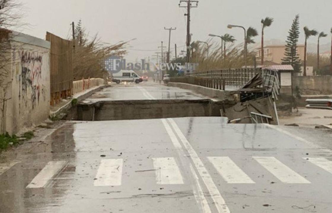 Βιβλική καταστροφή από  το πέρασμα της Ωκεανίς στην Κρήτη