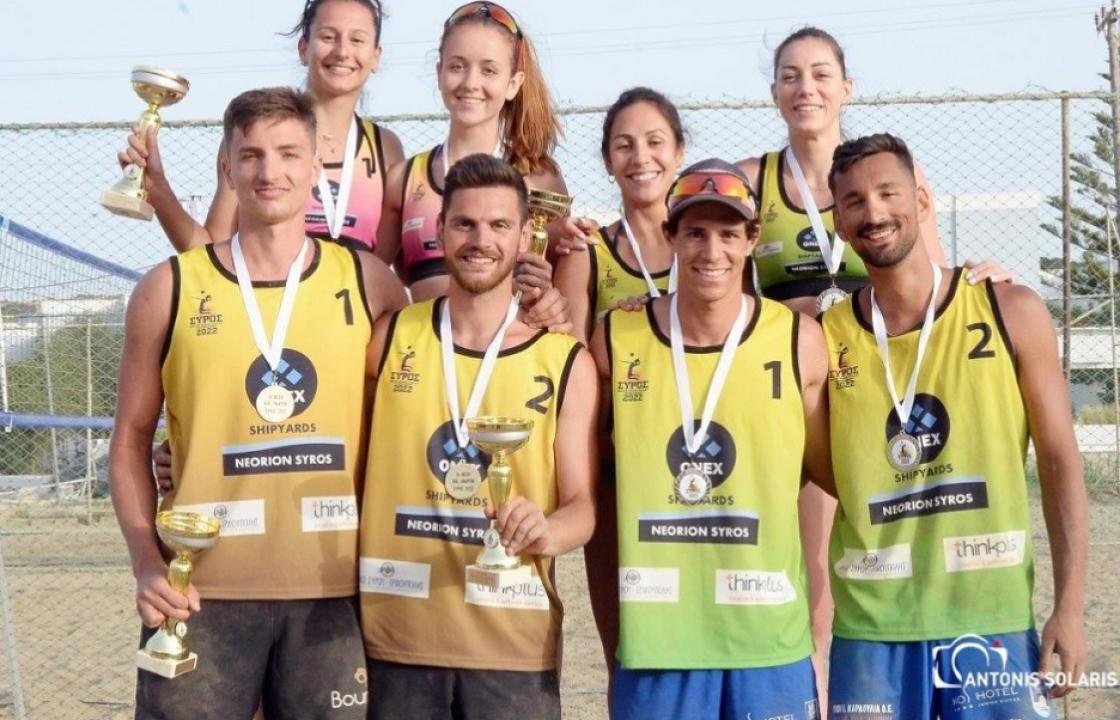 Beach volley: Δεύτερη θέση για τον Κώο Δημήτρη Χατζηνικολάου στο Syros Major