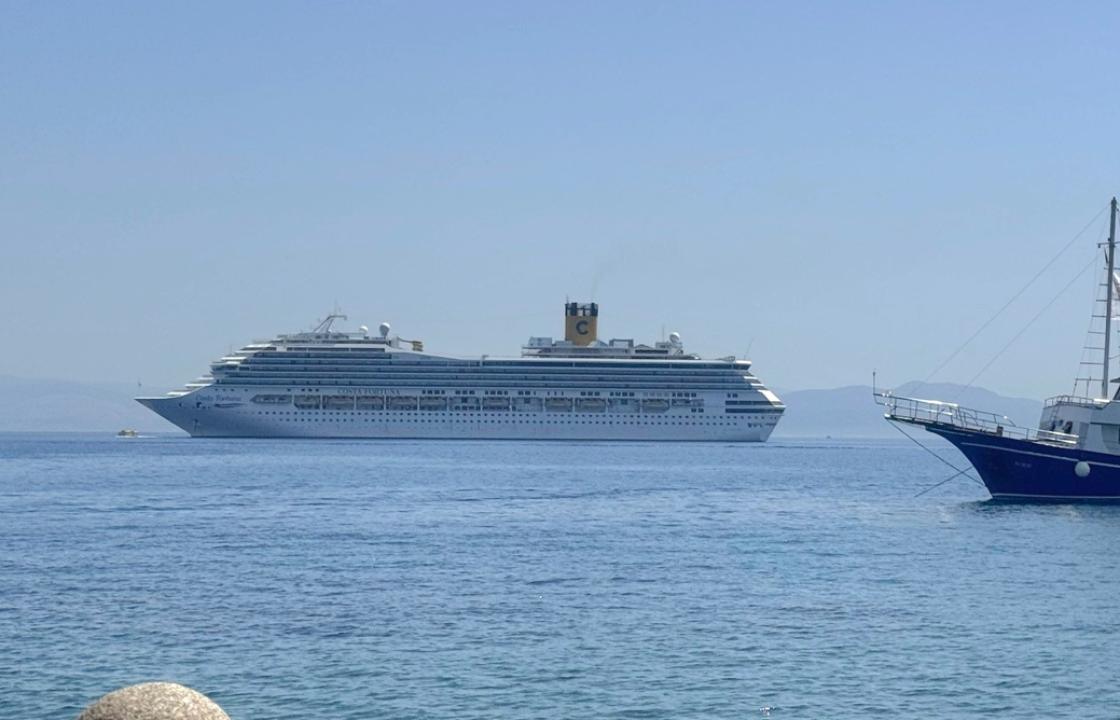 Το εντυπωσιακό κρουαζιερόπλοιο Costa Fortuna στην Κω - Φιλοξενεί 2.900 επιβάτες και 1000 άτομα προσωπικό