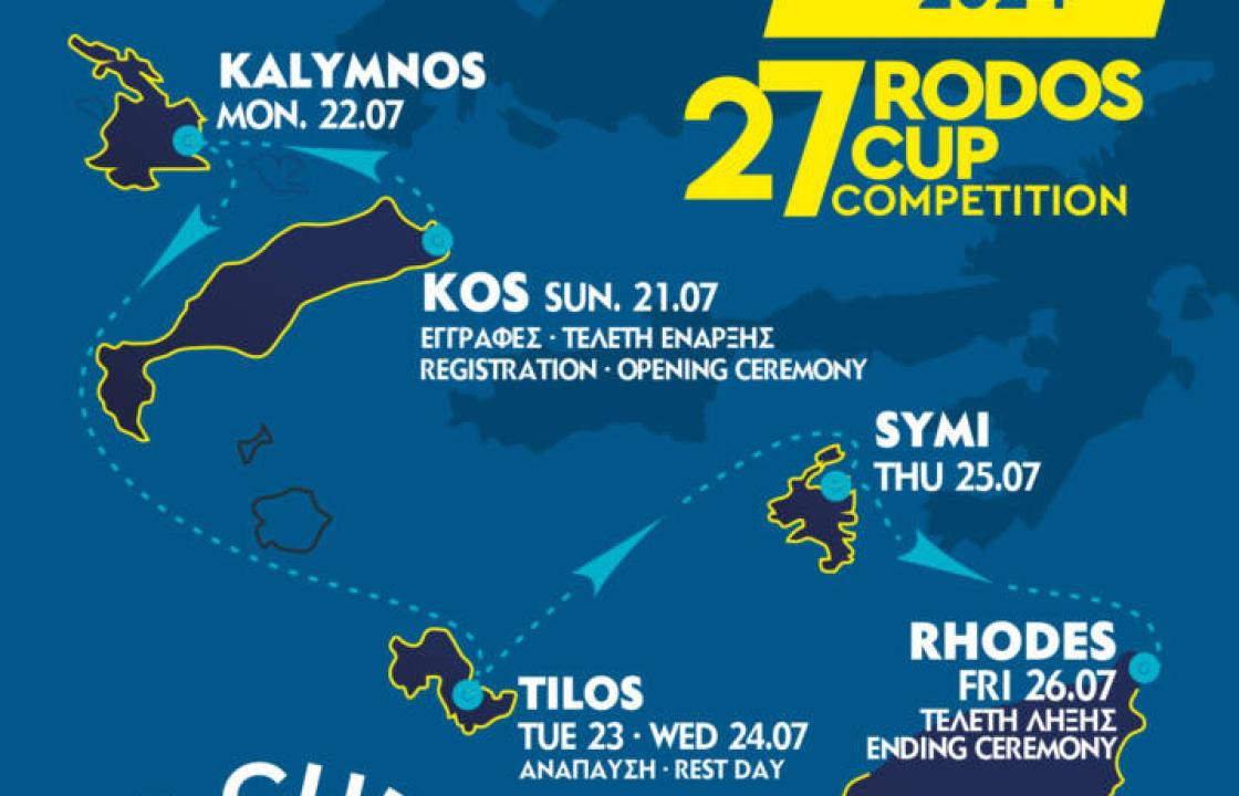 Την Κυριακή στην Μαρίνα Κω η τελετή έναρξης του 27ου Ιστιοπλοϊκού Αγώνα Rodos Cup 2024