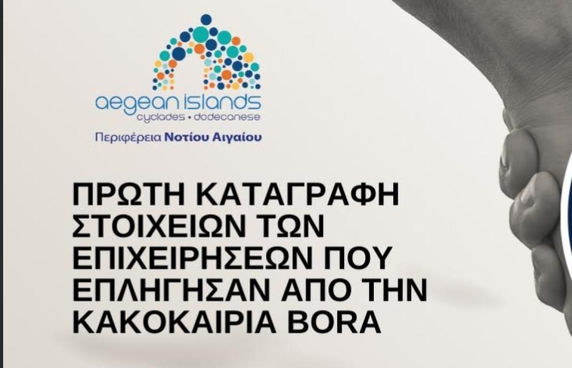 Ανοίγει η πλατφόρμα υποβολής αιτήματος καταγραφής των πληγεισών επιχειρήσεων της Ρόδου από την κακοκαιρία Bora